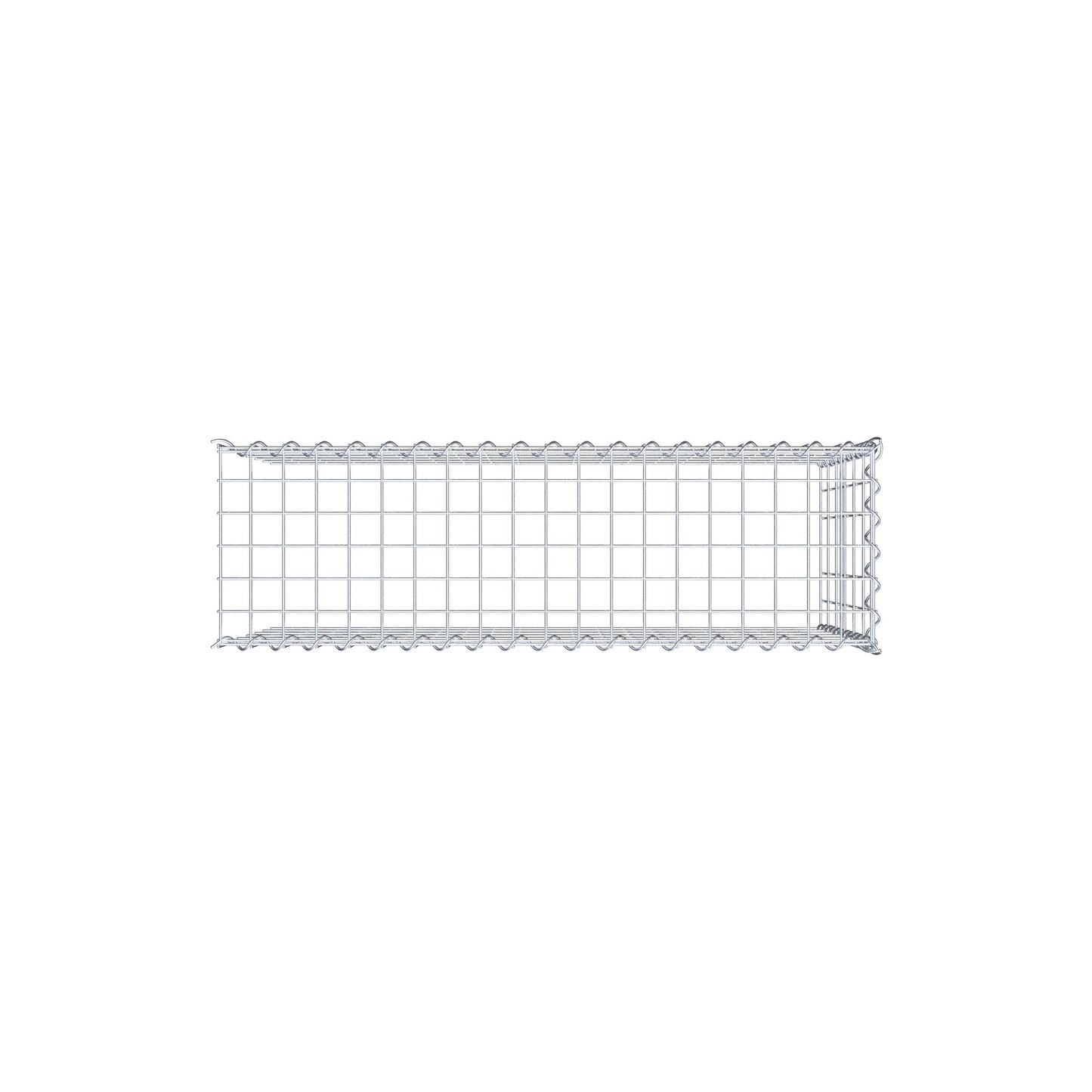 Grown-on gabion type 4 100 cm x 60 cm x 30 cm (L x H x D), mesh size 5 cm x 10 cm, spiral