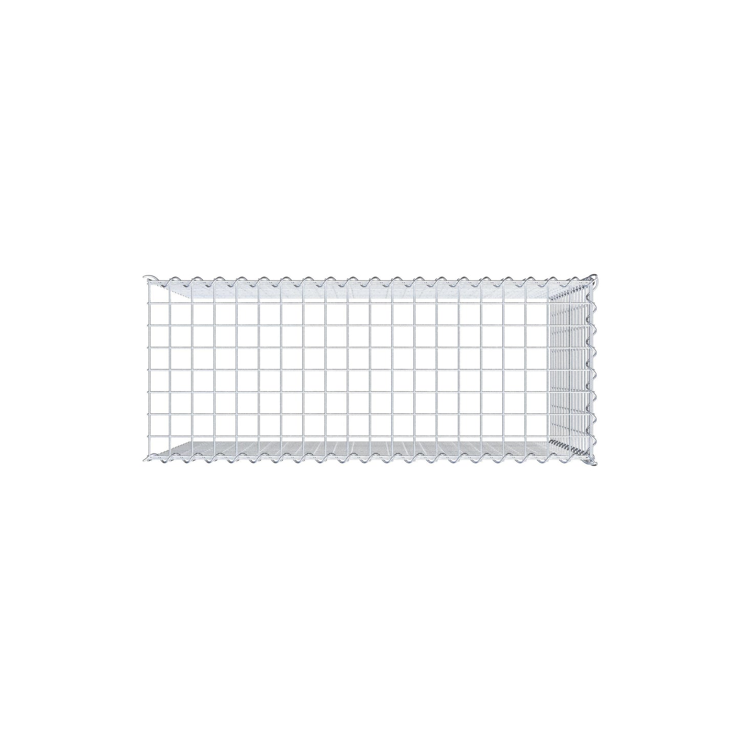 Gabião tipo 4 100 cm x 70 cm x 40 cm (C x A x P), malhagem 5 cm x 5 cm, espiral