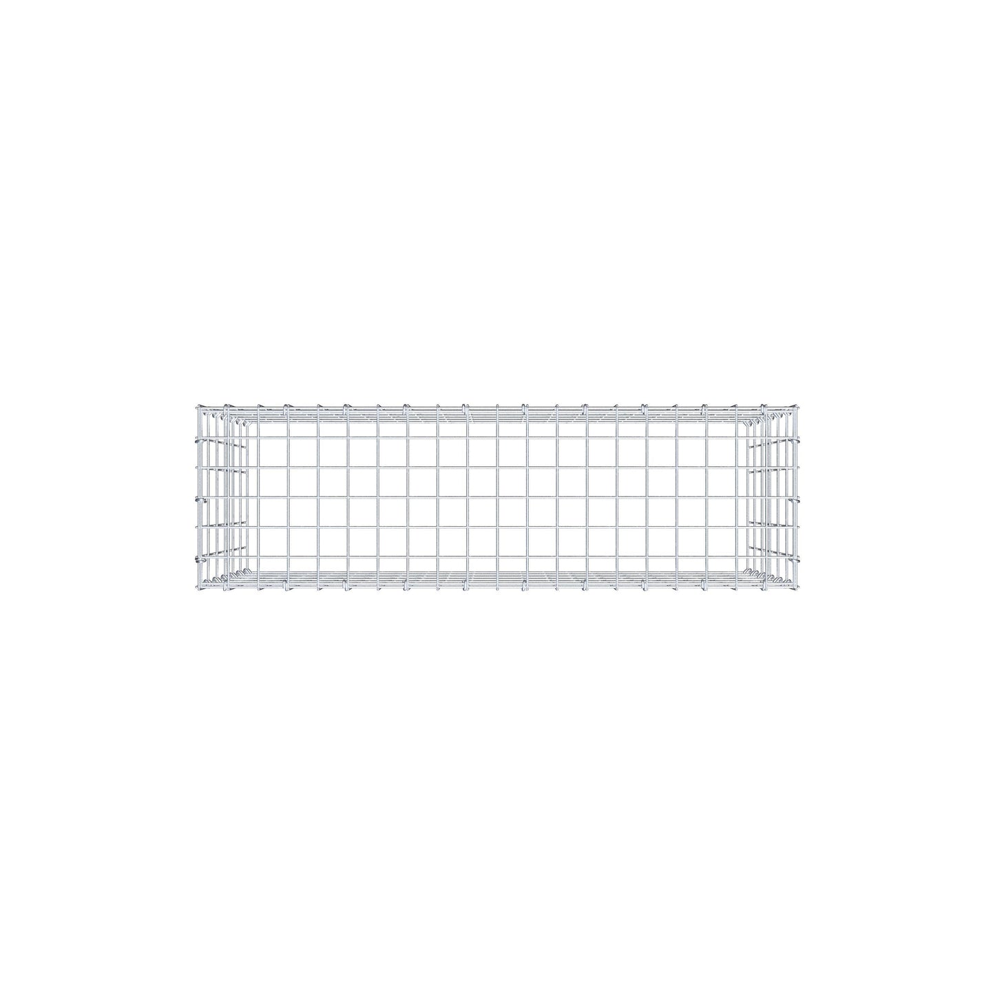 Gabião Tipo 3 100 cm x 60 cm x 30 cm (C x A x P), malhagem 5 cm x 10 cm, anel C