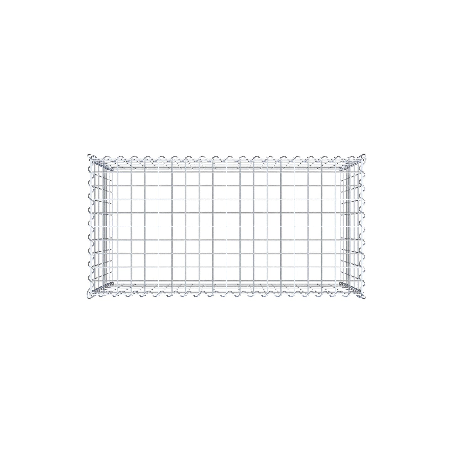 Anbaugabione Typ 3 100 cm x 60 cm x 50 cm (L x H x T), Maschenweite 5 cm x 10 cm, Spirale