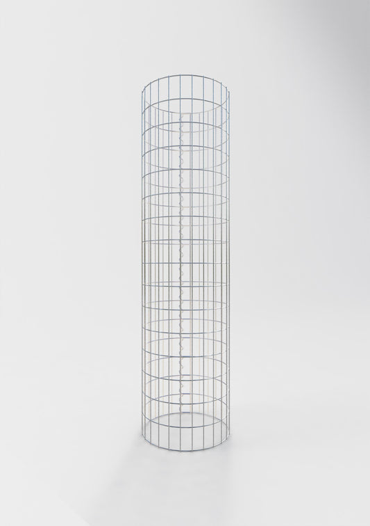 Gabionsøjle ca. 42 cm diameter, 160 cm højde, maskestørrelse 5 cm x 10 cm