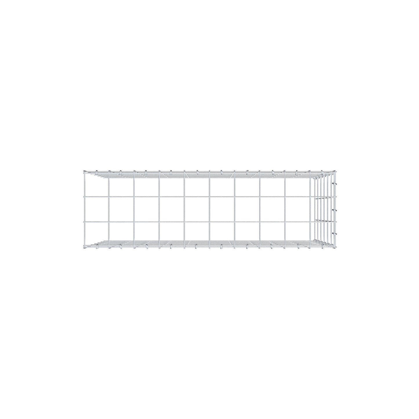 Gabião Tipo 4 100 cm x 60 cm x 30 cm (C x A x P), malhagem 10 cm x 10 cm, anel C