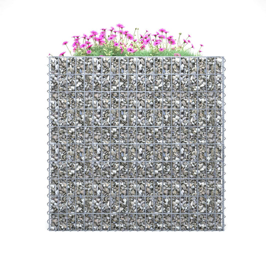 Højbed firkantet 100 cm x 100 cm x 60 cm (L x H x D), maskestørrelse 5 x 10 cm, vægtykkelse 10 cm