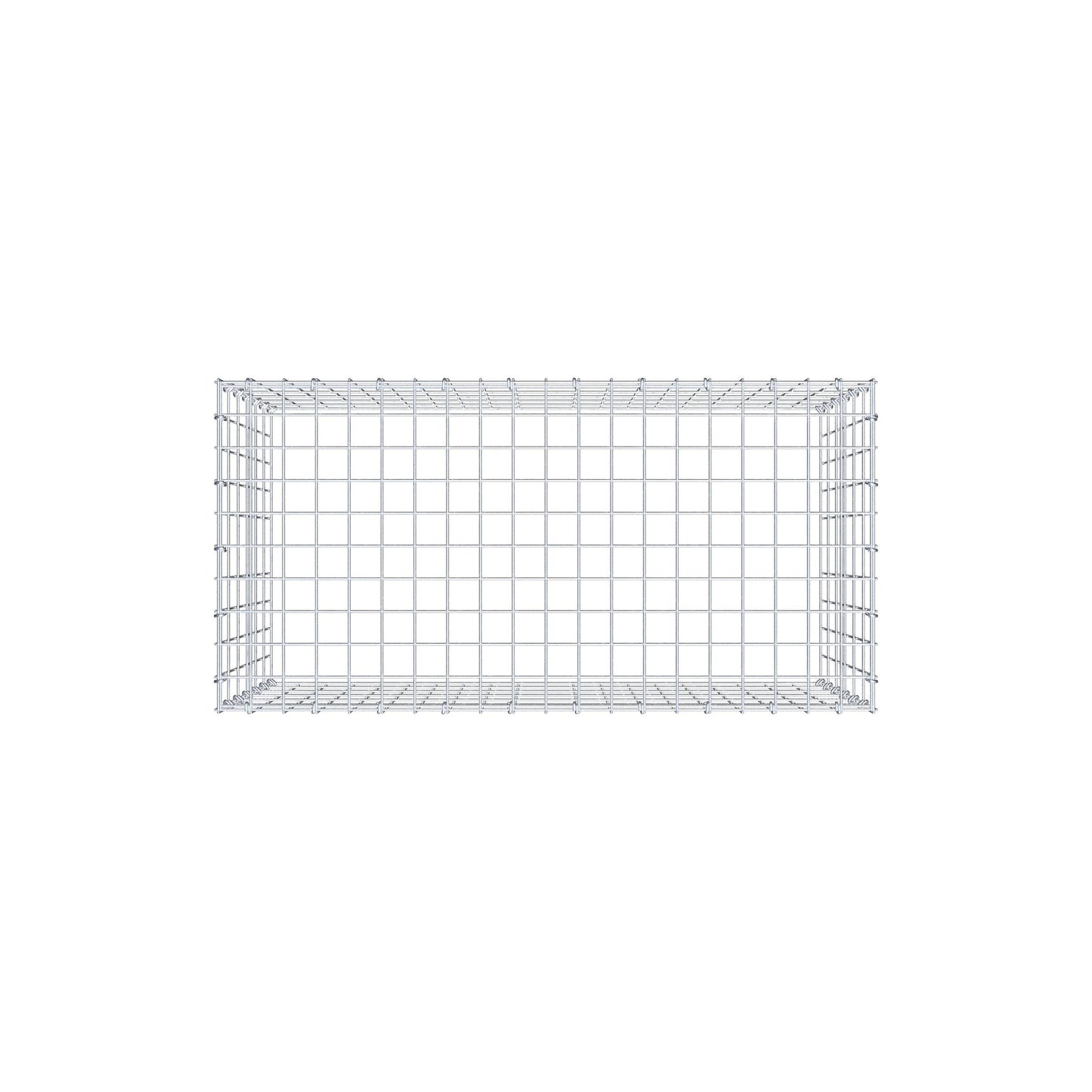 Gavión complementario de tipo 3 100 cm x 60 cm x 50 cm (L x A x P), malla 5 cm x 10 cm, anillo en C