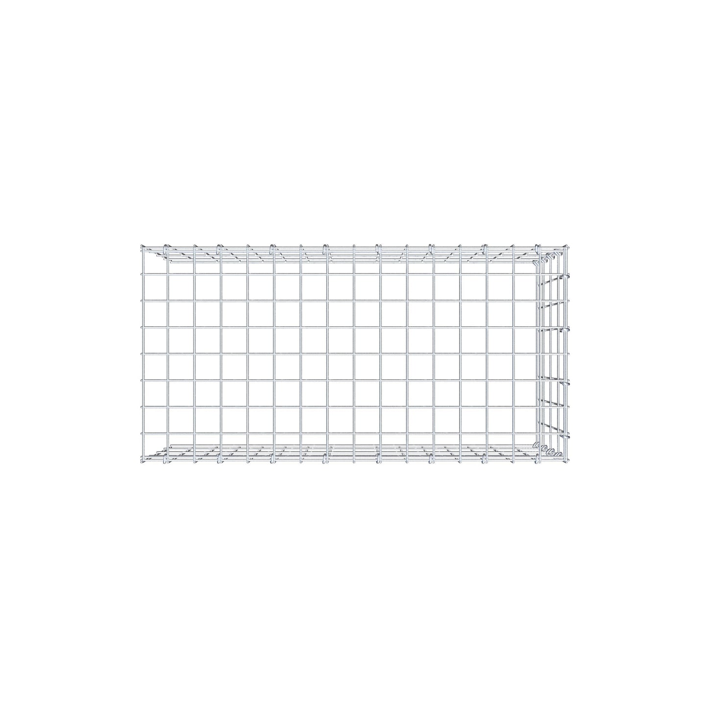 Gabião Tipo 4 80 cm x 40 cm x 40 cm (C x A x P), malhagem 5 cm x 10 cm, anel C