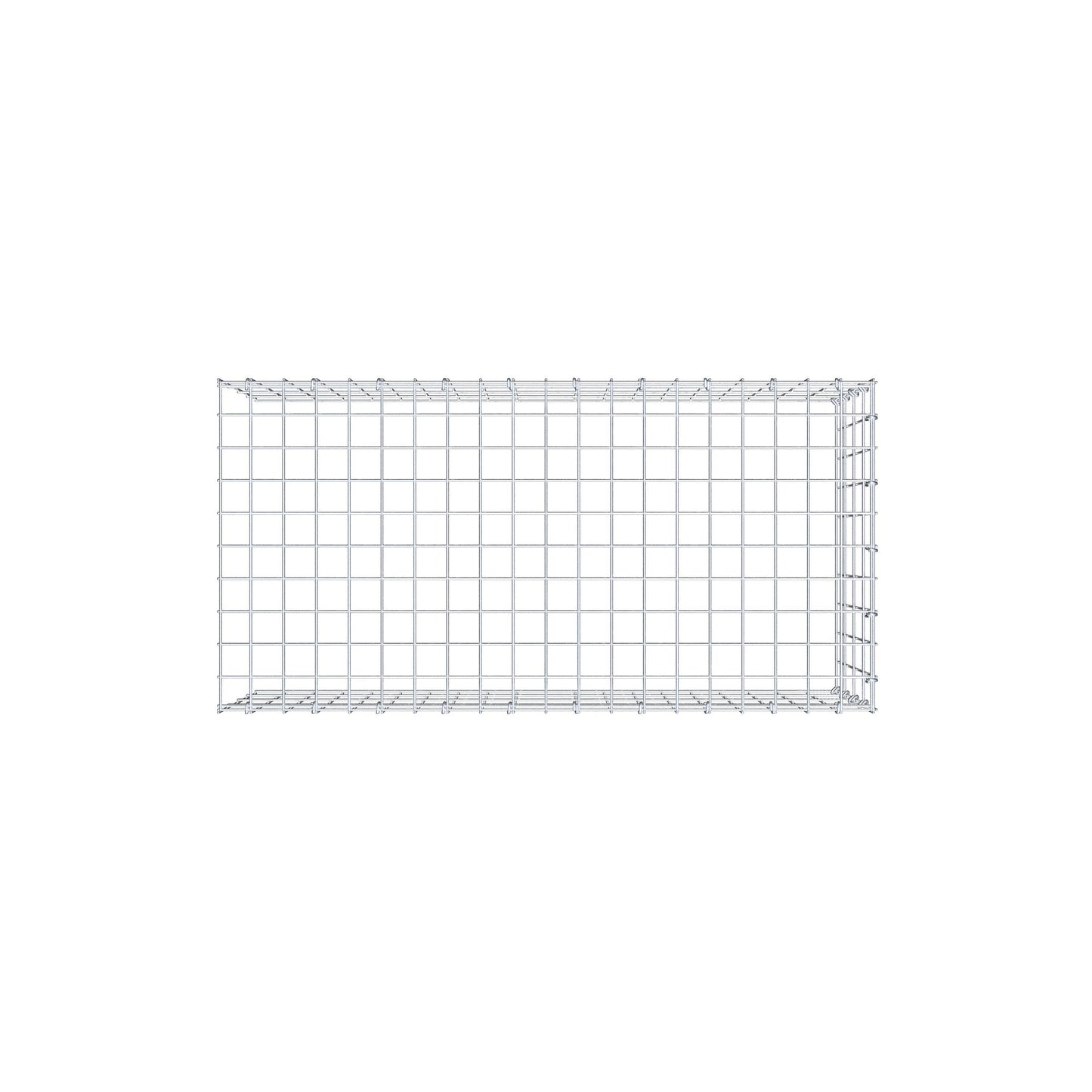 Pila adicional tipo 4 100 cm x 40 cm x 50 cm (L x A x P), malla 5 cm x 10 cm, anillo en C
