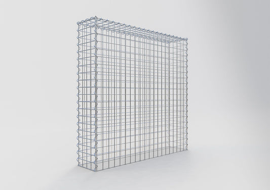 Gabião tipo 3 100 cm x 100 cm x 20 cm (C x A x P), malhagem 5 cm x 5 cm, espiral