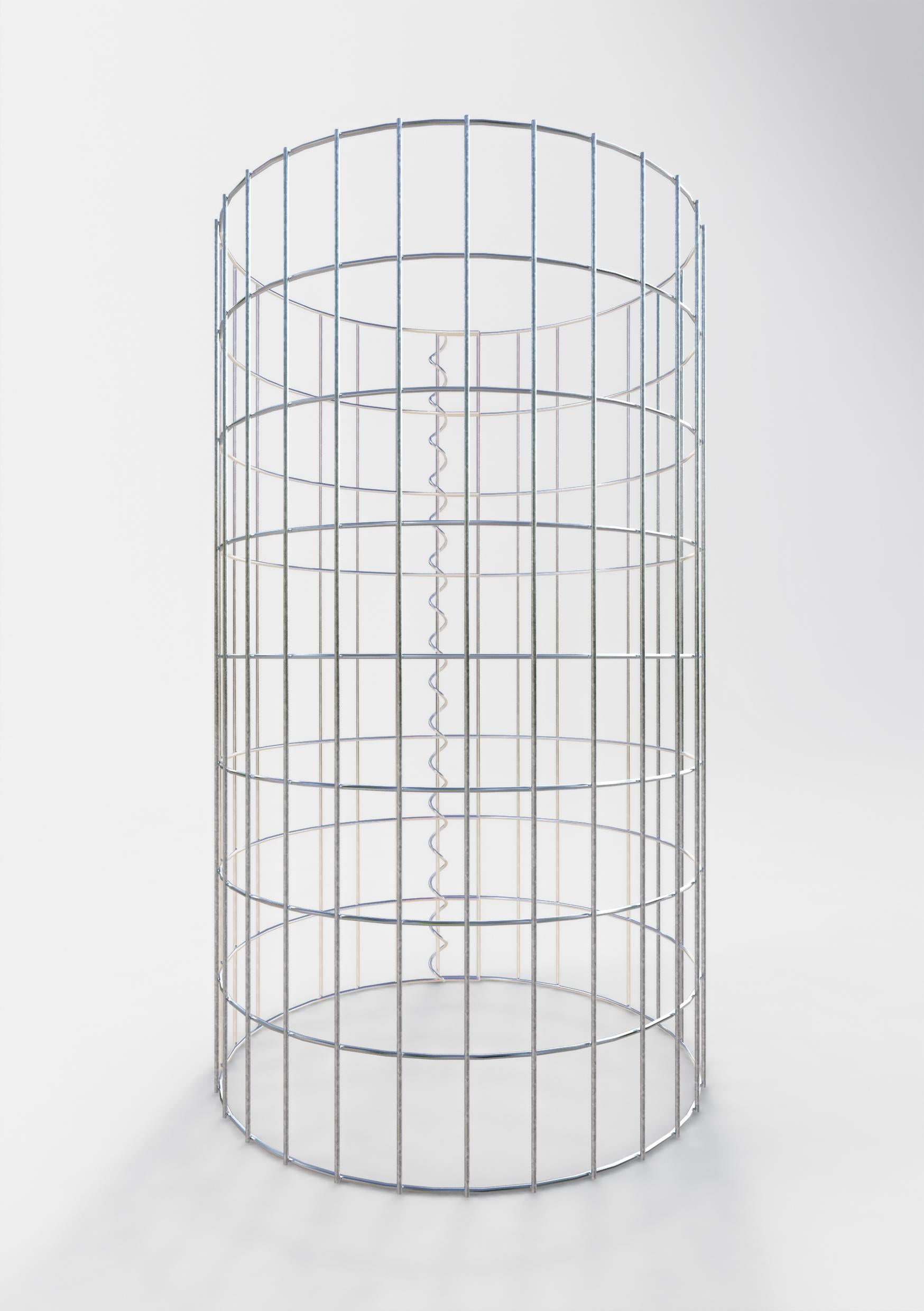 Gabionensäule rund 47 cm Durchmesser, 80 cm Höhe, Maschenweite 5 cm x 10 cm