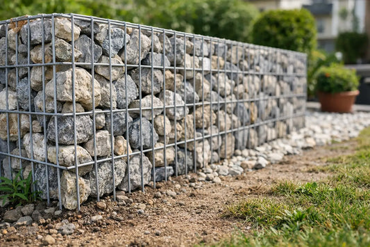 Gabionen Mauer ohne Fundament: Wann sie hält