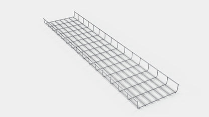 Lengte kabelkanaal 29 cm, diepte 5 cm, maaswijdte 5 x 10 cm