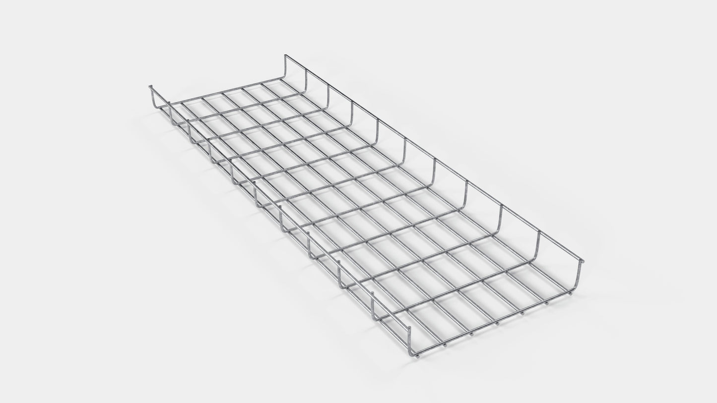 Lengte kabelkanaal 29 cm, diepte 5 cm, maaswijdte 5 x 10 cm