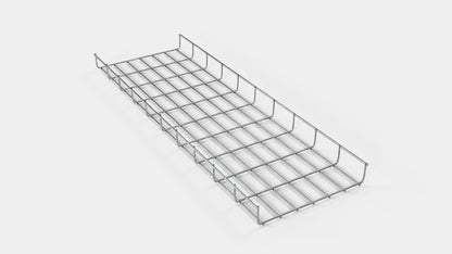 Lengte kabelkanaal 29 cm, diepte 5 cm, maaswijdte 5 x 10 cm