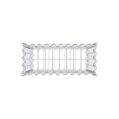 Gabbione 50 cm x 50 cm x 20 cm (L x H x P), maglia 5 cm x 10 cm, spirale