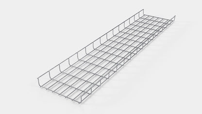 Lengte kabelkanaal 29 cm, diepte 5 cm, maaswijdte 5 x 10 cm