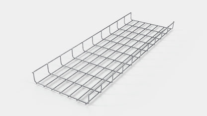 Lengte kabelkanaal 29 cm, diepte 5 cm, maaswijdte 5 x 10 cm