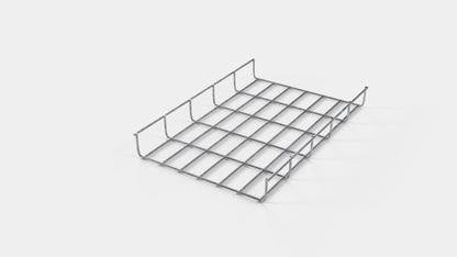 Lengte kabelkanaal 29 cm, diepte 5 cm, maaswijdte 5 x 10 cm