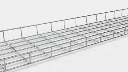 Lengte kabelkanaal 29 cm, diepte 5 cm, maaswijdte 5 x 10 cm