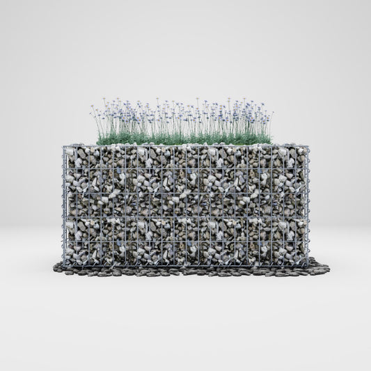 Højbed firkantet 100 cm x 50 cm x 50 cm (L x H x D), maskestørrelse 5 x 10 cm, vægtykkelse 10 cm