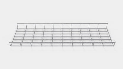 Lengte kabelkanaal 29 cm, diepte 5 cm, maaswijdte 5 x 10 cm