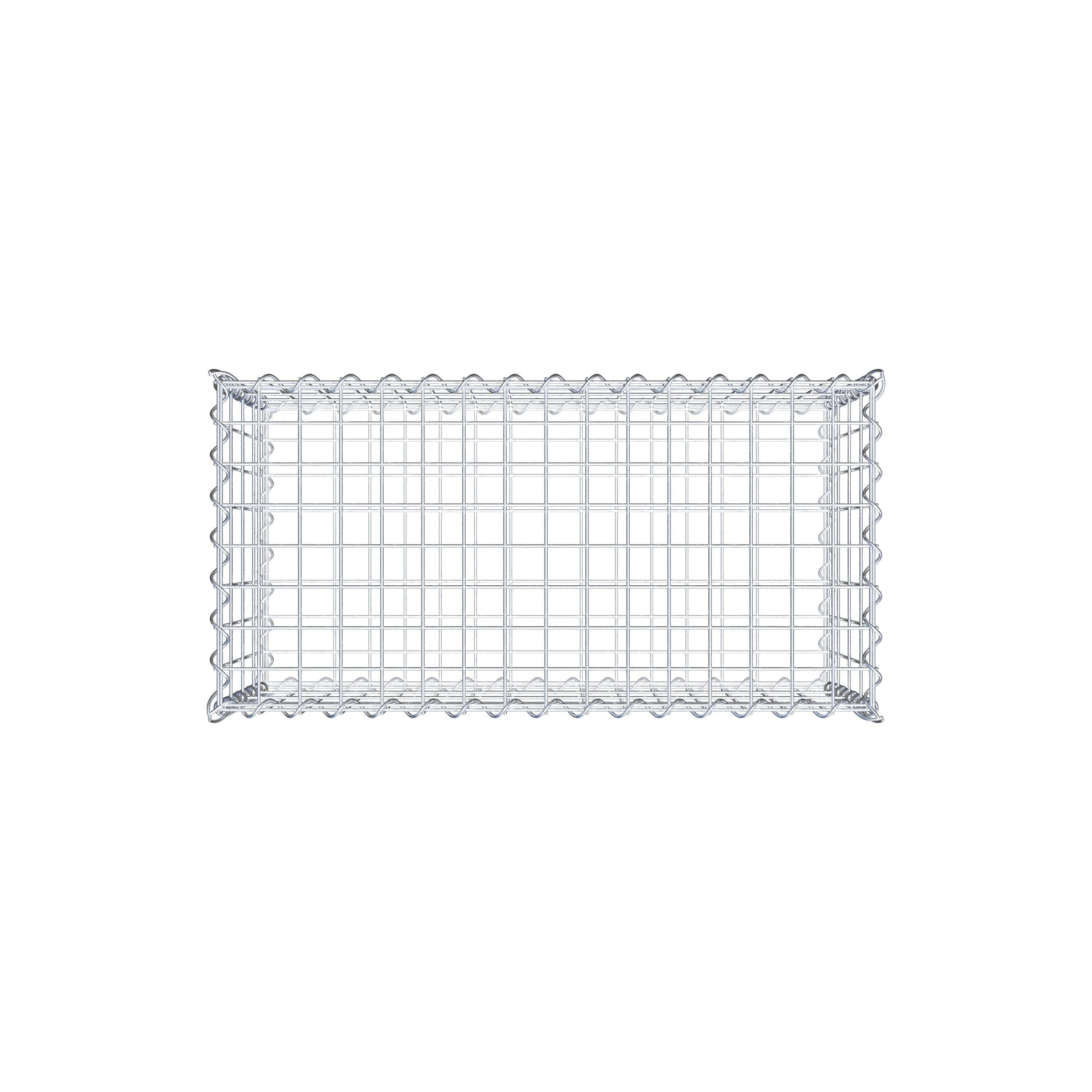 Gabion 80 cm x 40 cm x 40 cm (L x H x D), maskestørrelse 5 cm x 10 cm, spiral