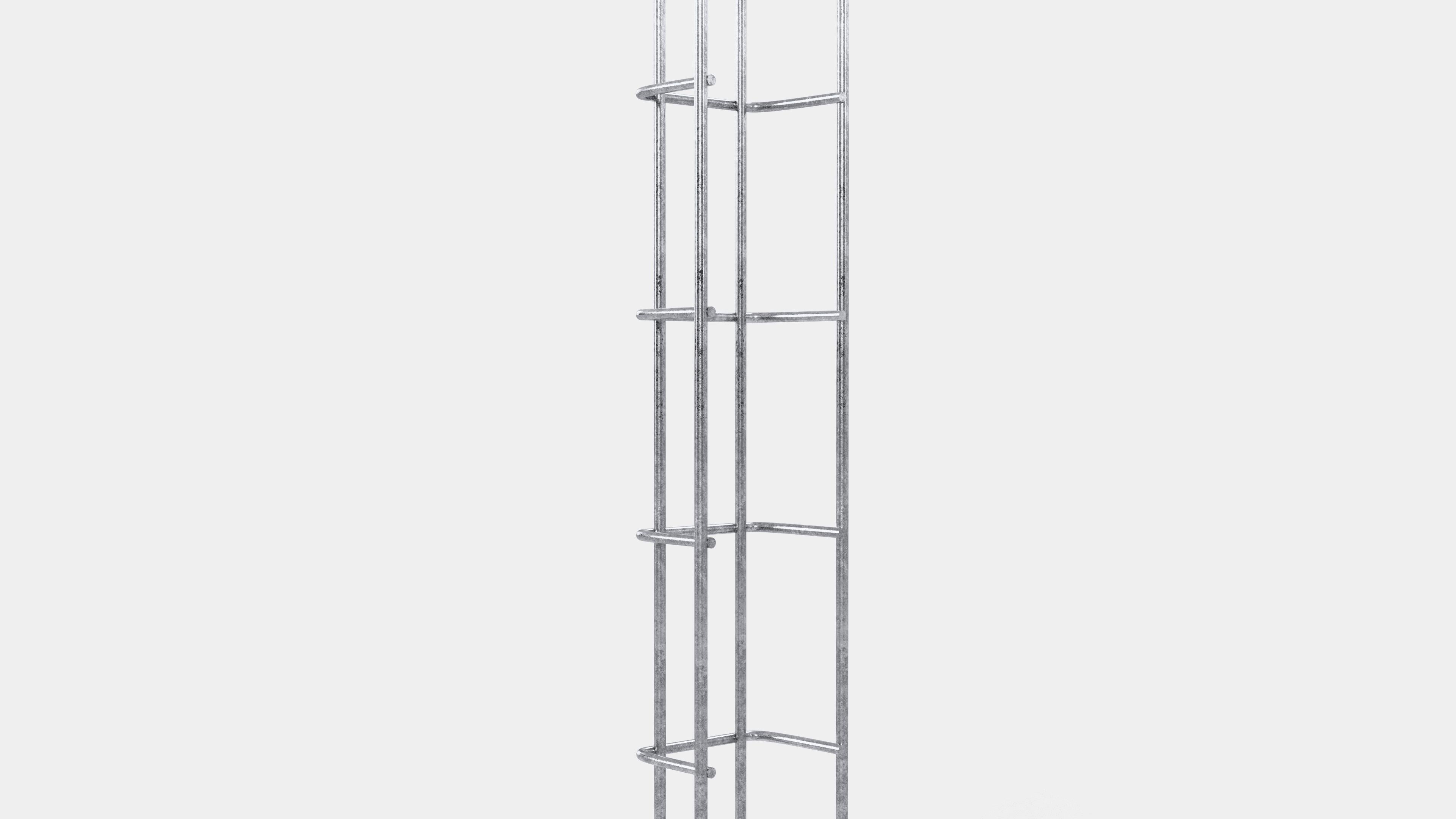 Chemin de câbles hauteur 110 cm, profondeur 5 cm, mailles 5 x 10 cm