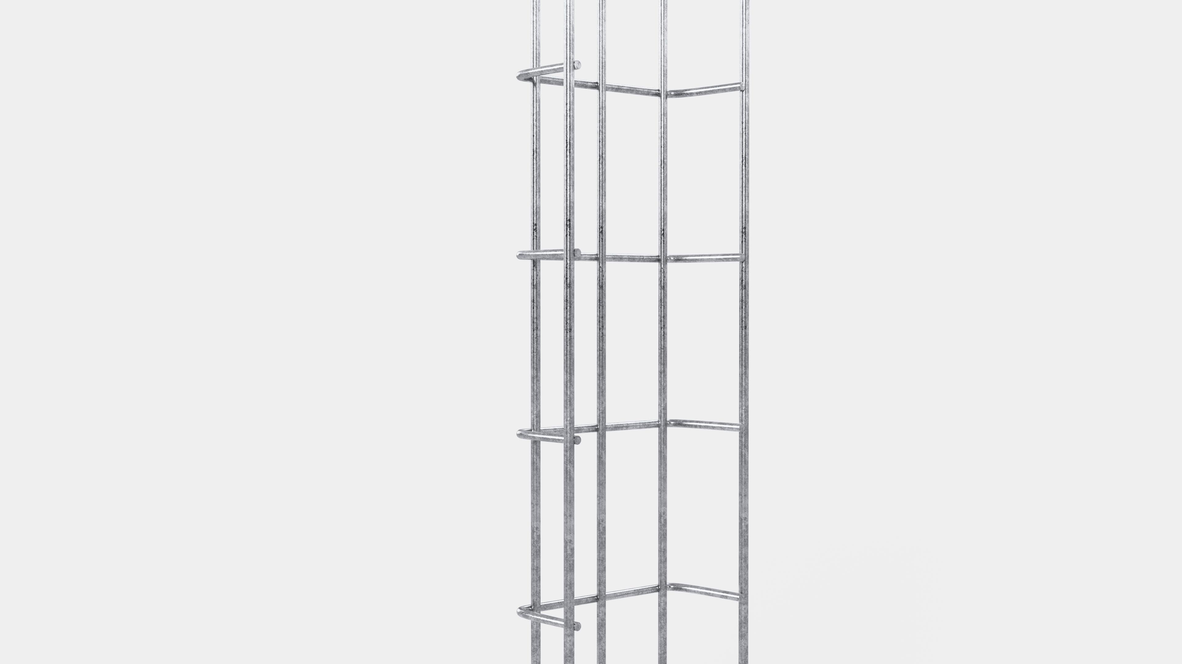Chemin de câbles hauteur 110 cm, profondeur 5 cm, mailles 5 x 10 cm