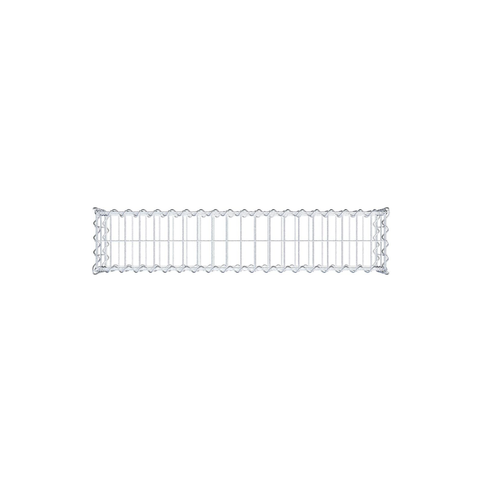 Gabione 100 cm x 20 cm x 20 cm (L x H x T), Maschenweite 5 cm x 10 cm, Spirale