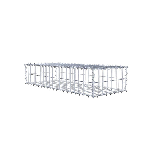 Gabione 100 cm x 20 cm x 40 cm (L x H x T), Maschenweite 5 cm x 10 cm, Spirale