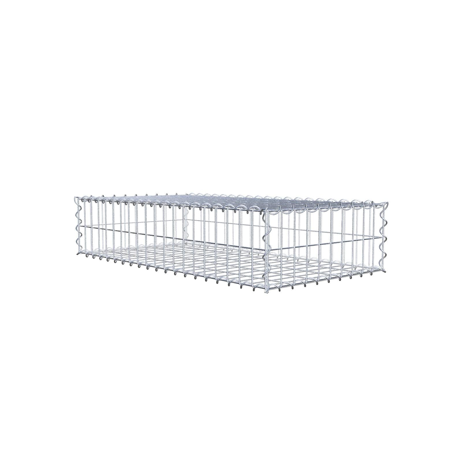 Gabion 100 cm x 20 cm x 50 cm (L x H x D), mesh size 5 cm x 10 cm, spiral