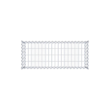 Gavión 100 cm x 30 cm x 40 cm (largo x alto x fondo), malla 5 cm x 10 cm, en espiral