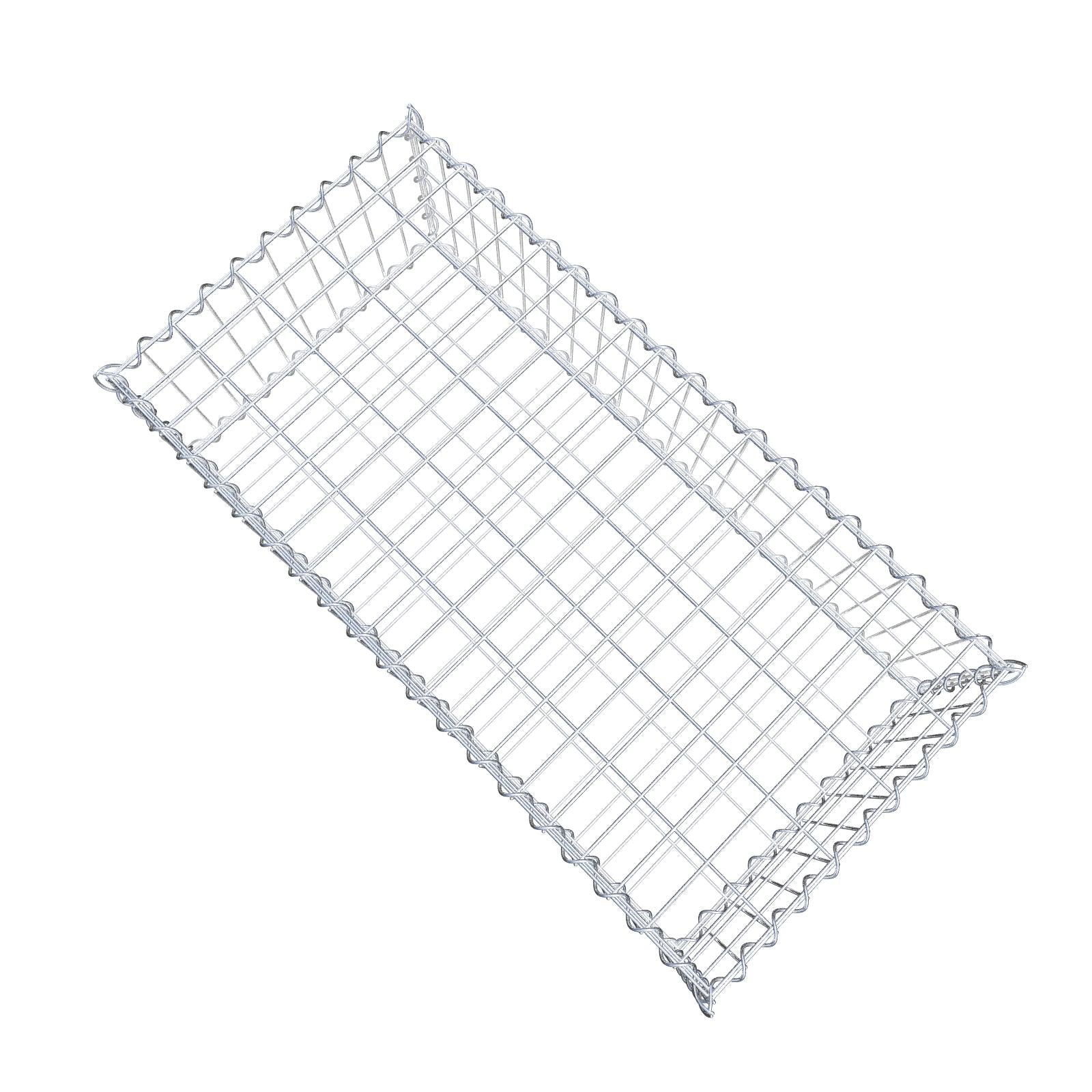Gabion 100 cm x 30 cm x 50 cm (L x H x D), maskestørrelse 5 cm x 10 cm, spiral
