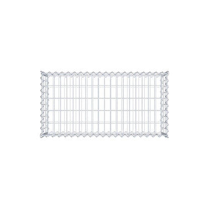 Gavión 100 cm x 30 cm x 50 cm (largo x alto x profundidad), tamaño de malla 5 cm x 10 cm, espiral