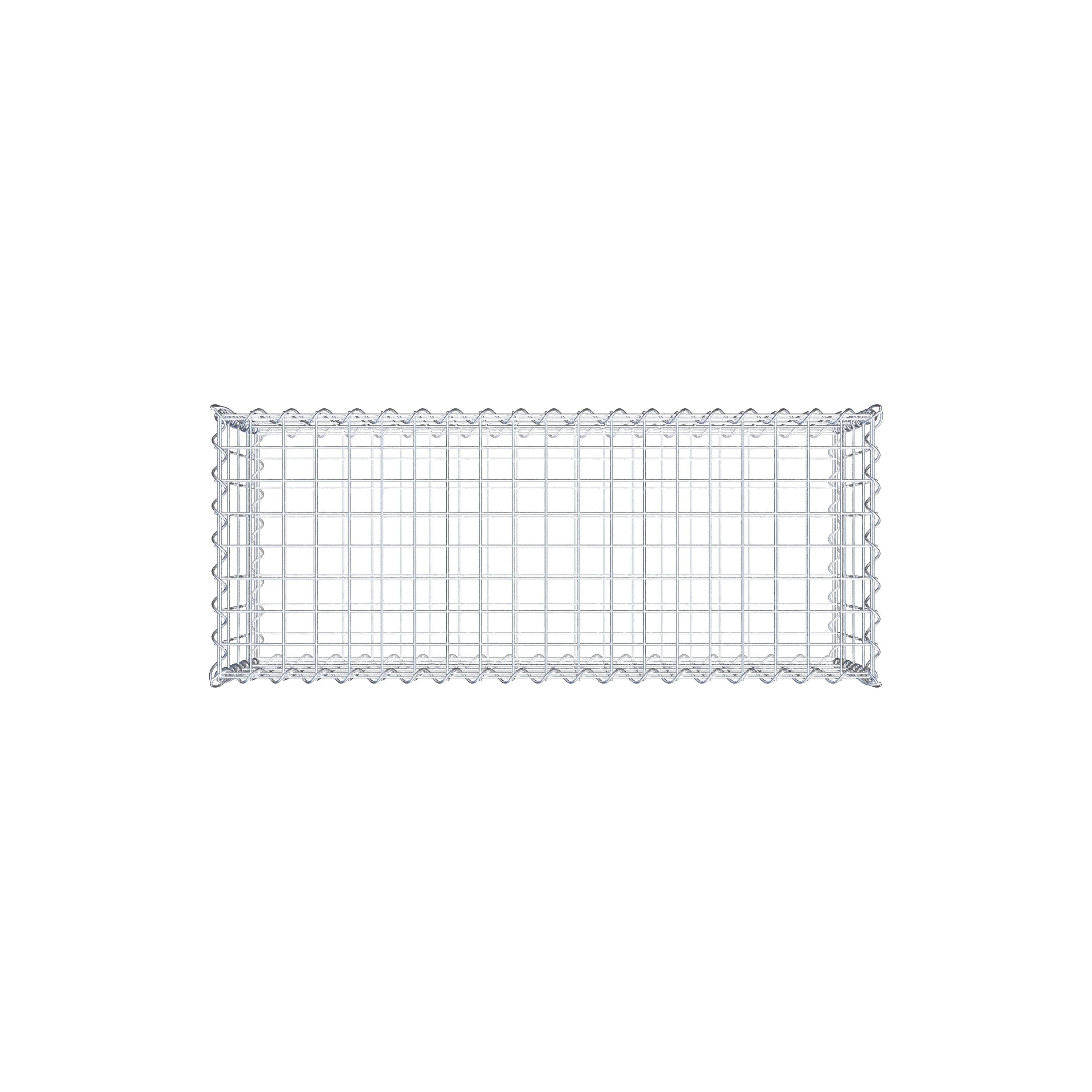 Gabion 100 cm x 40 cm x 40 cm (L x H x D), maskestørrelse 5 cm x 10 cm, spiral