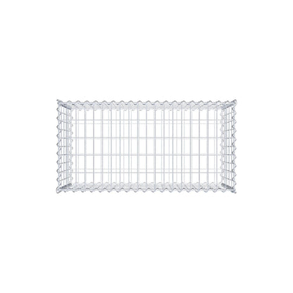 Gabion 100 cm x 50 cm x 50 cm (L x H x P), mailles 5 cm x 10 cm, spirale