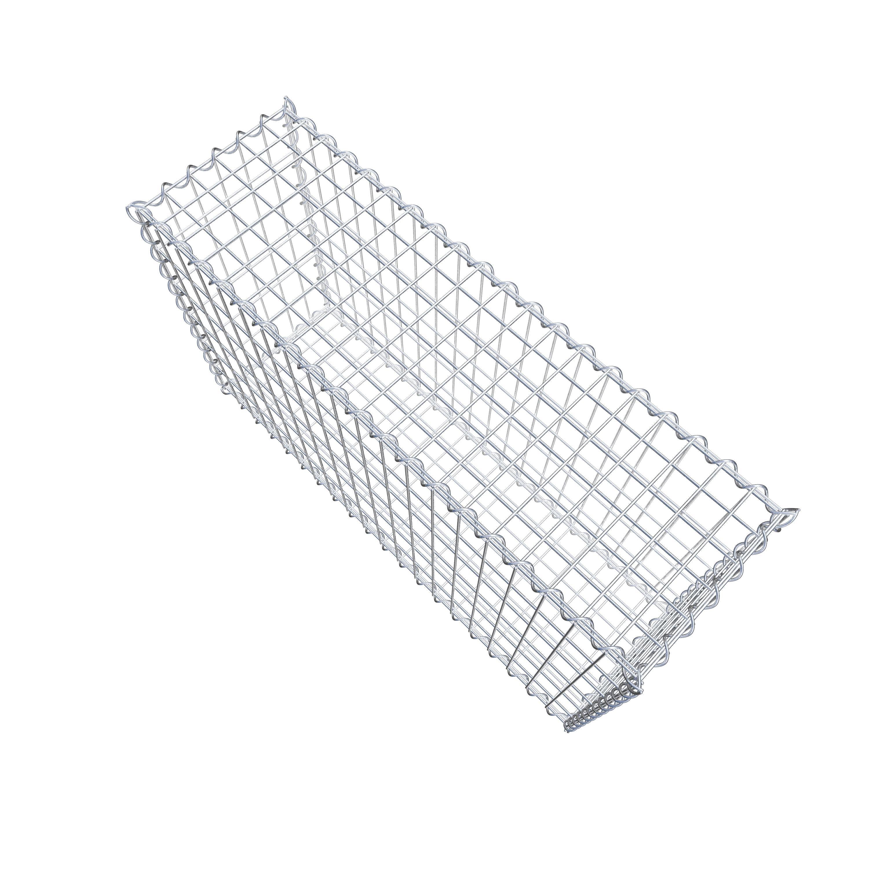 Gabion 100 cm x 60 cm x 30 cm (L x H x D), mesh size 5 cm x 10 cm, spiral