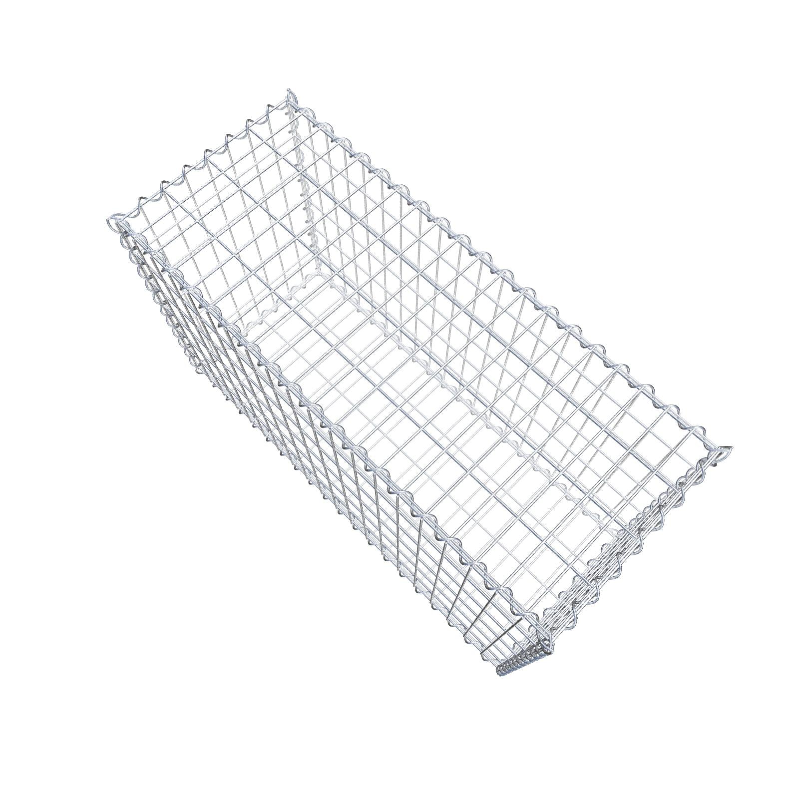 Gabion 100 cm x 60 cm x 40 cm (L x H x D), maskstorlek 5 cm x 10 cm, spiral
