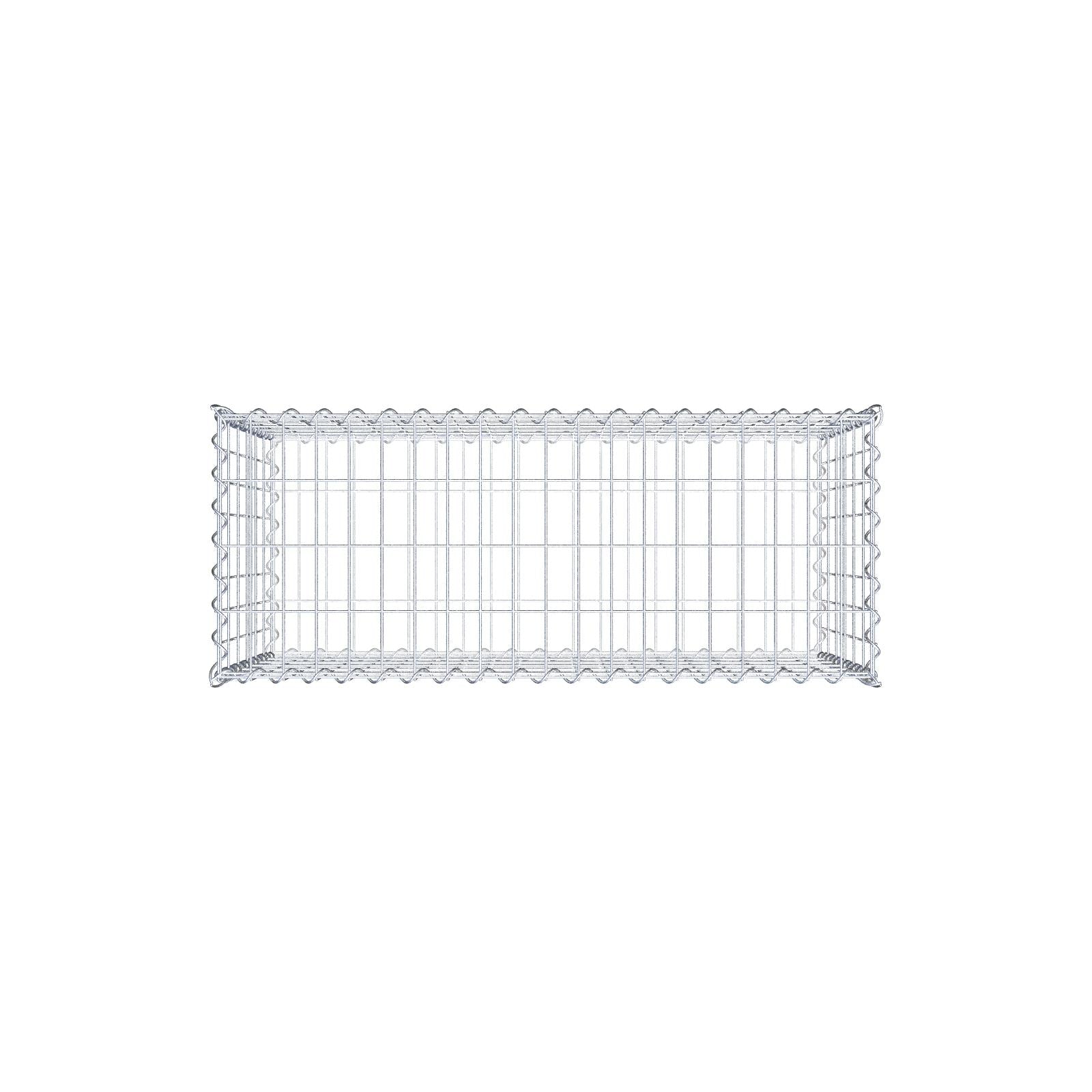 Gabion 100 cm x 60 cm x 40 cm (L x H x D), maskstorlek 5 cm x 10 cm, spiral