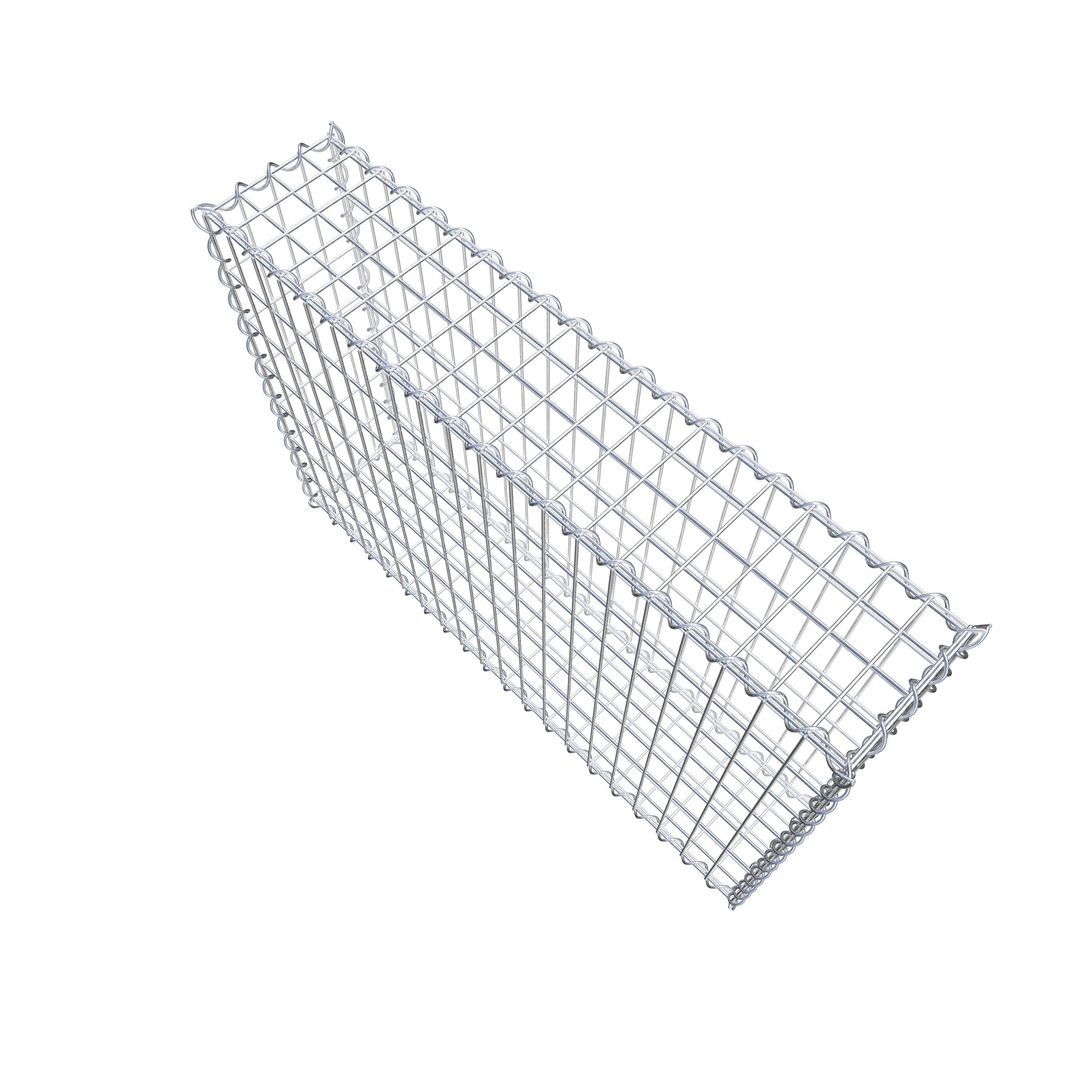 Gabion 100 cm x 70 cm x 20 cm (L x H x D), maskestørrelse 5 cm x 10 cm, spiral