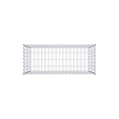 Gabbione 100 cm x 70 cm x 40 cm (L x H x P), maglia 5 cm x 10 cm, spirale