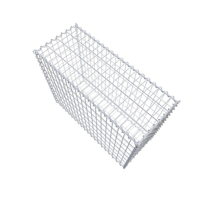Gabion 100 cm x 80 cm x 40 cm (L x H x D), mesh size 5 cm x 10 cm, spiral