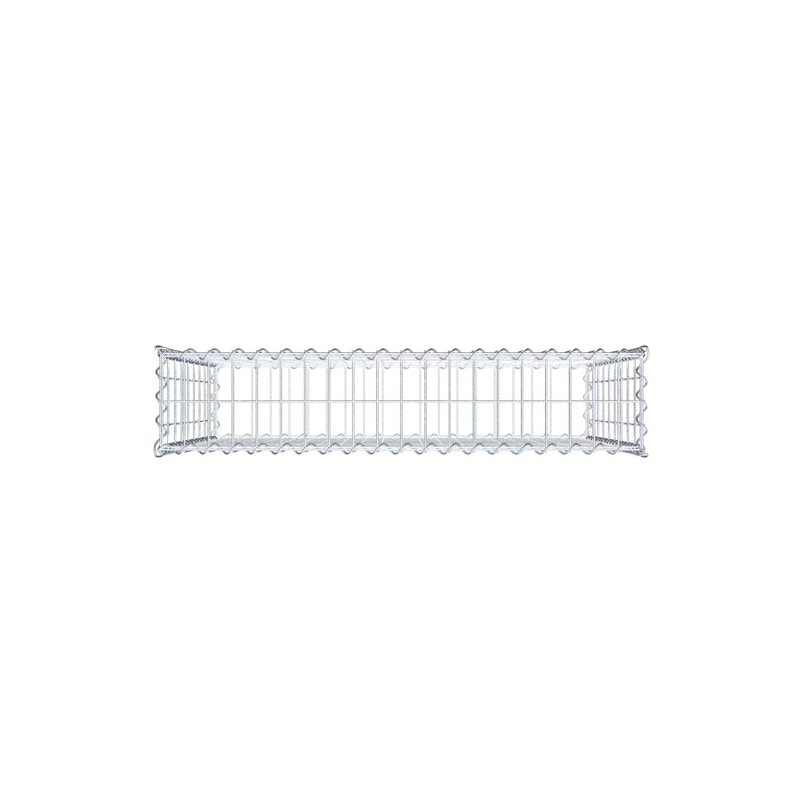 Gabion 100 cm x 90 cm x 20 cm (L x H x D), mesh size 5 cm x 10 cm, spiral