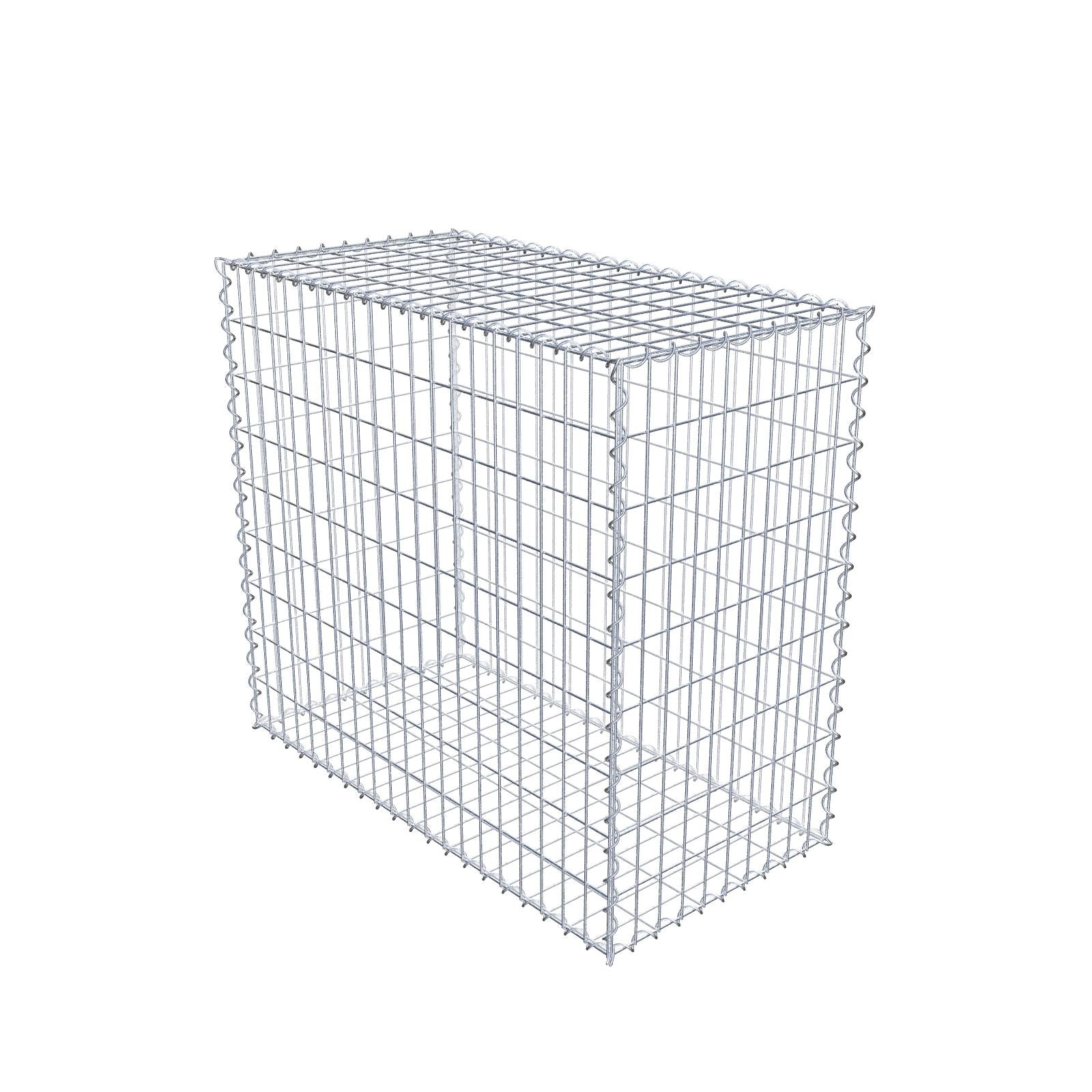 Gabion 100 cm x 90 cm x 50 cm (L x H x D), mesh size 5 cm x 10 cm, spiral