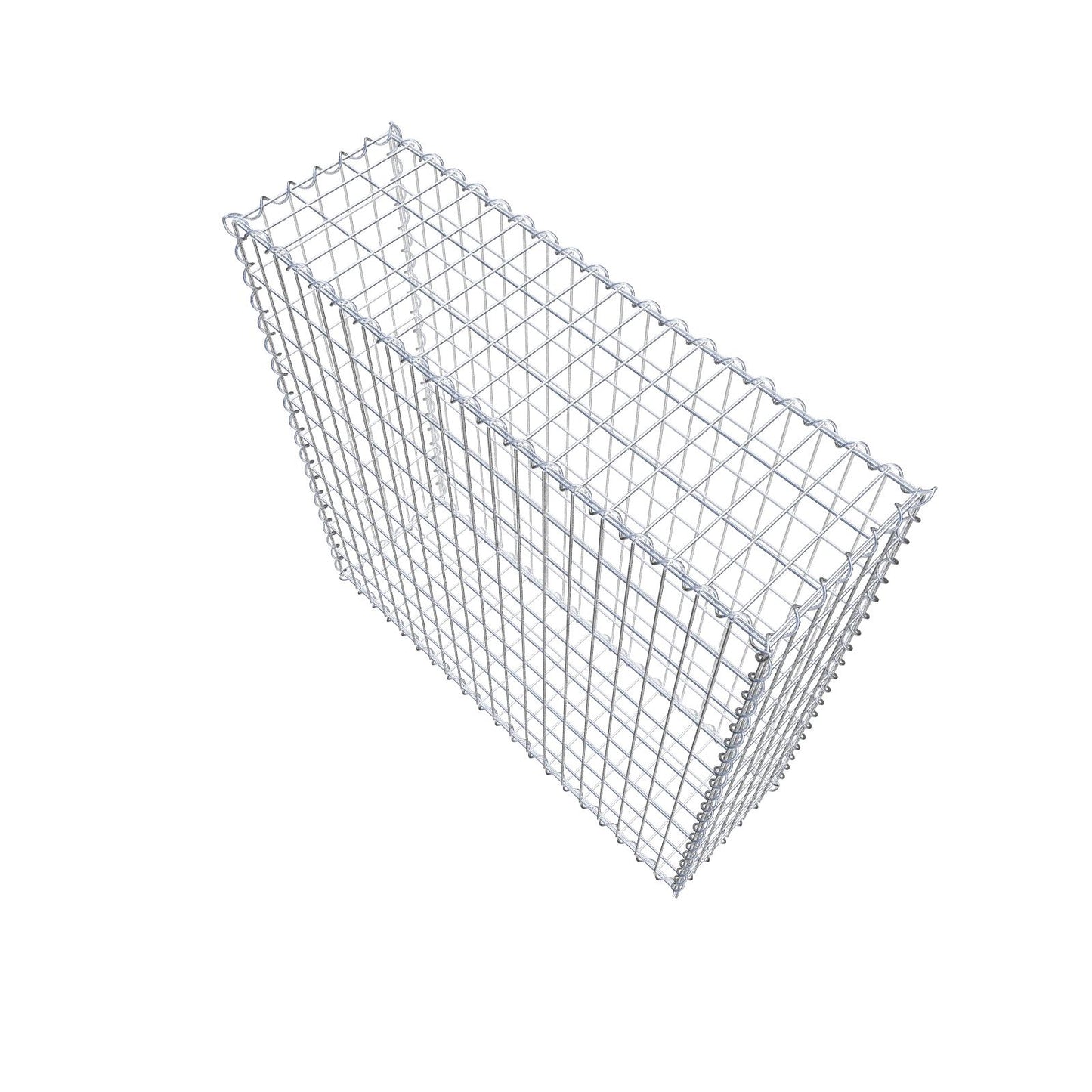 Gabione 100 cm x 100 cm x 30 cm (L x H x T), Maschenweite 5 cm x 10 cm, Spirale