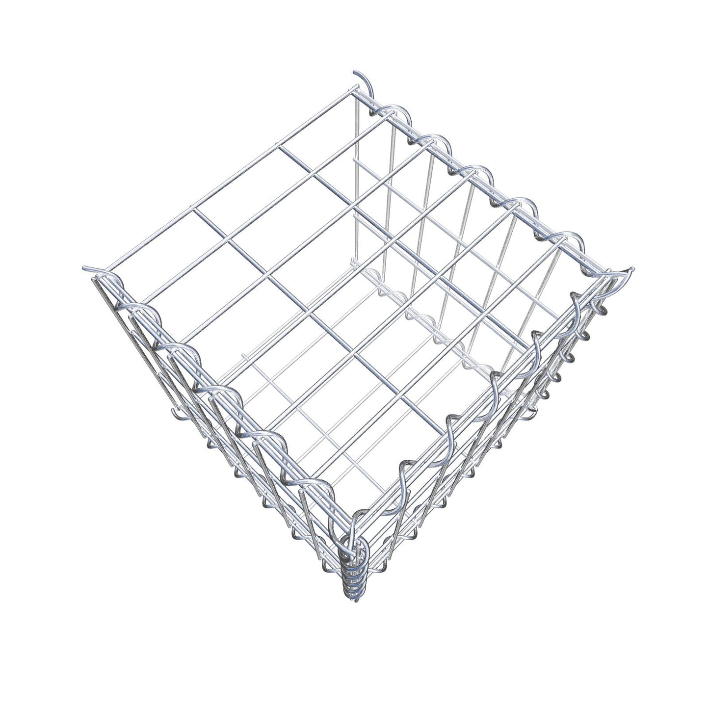 Opvokset gabion type 2 30 cm x 30 cm x 30 cm (L x H x D), maskestørrelse 5 cm x 10 cm, spiral