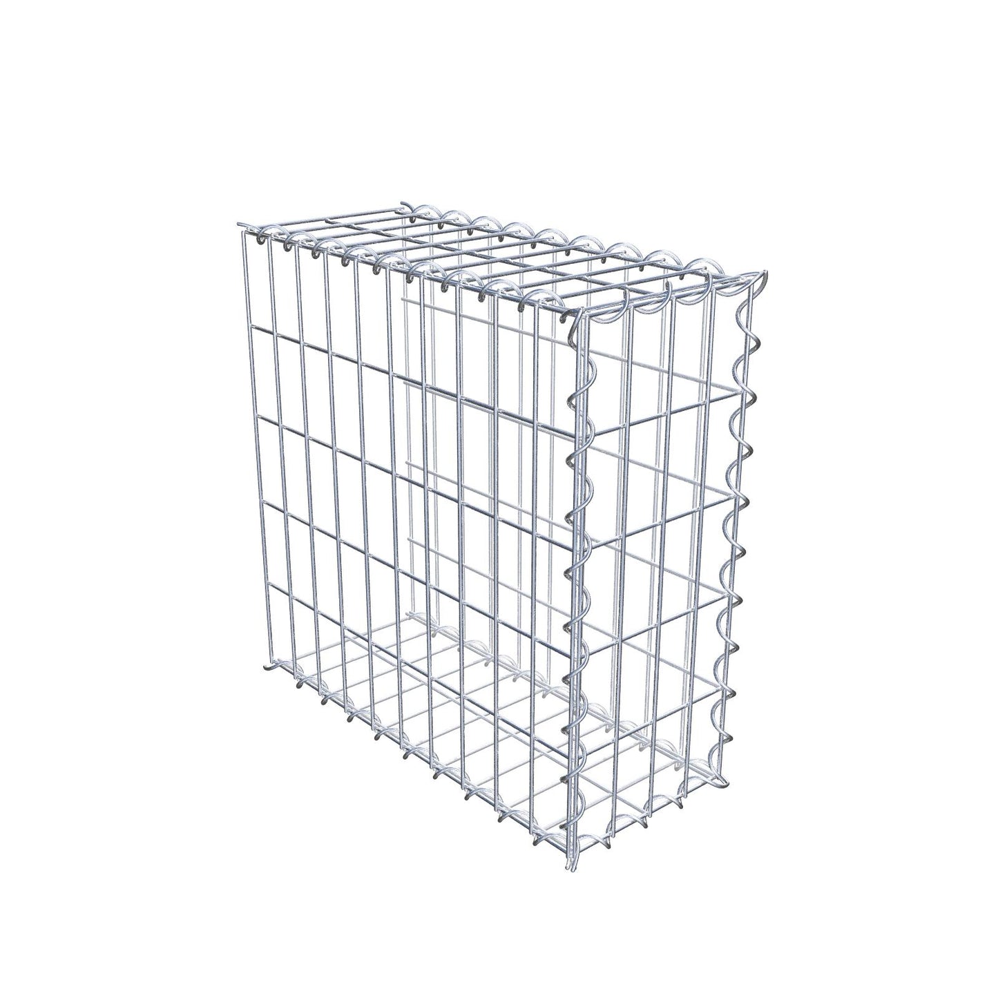 Anbaugabione Typ 2 50 cm x 50 cm x 20 cm (L x H x T), Maschenweite 5 cm x 10 cm, Spirale