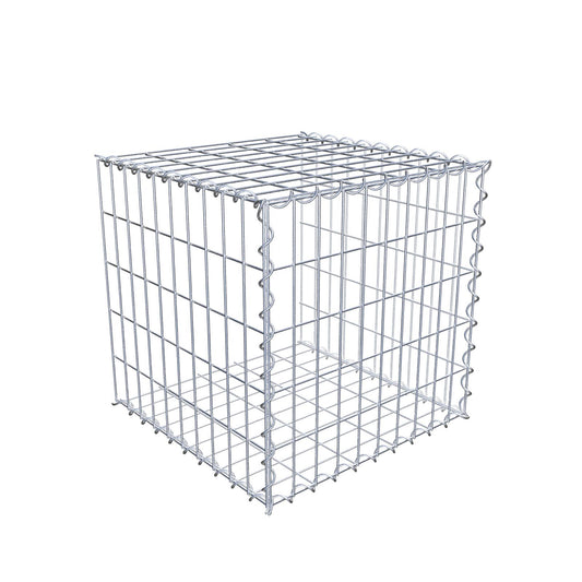 Gavión adulto tipo 2 50 cm x 50 cm x 50 cm (largo x alto x profundidad), tamaño de malla 5 cm x 10 cm, espiral