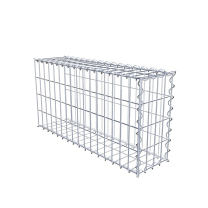 Monteret gabion type 2 80 cm x 40 cm x 20 cm (L x H x D), maskestørrelse 5 cm x 10 cm, spiral