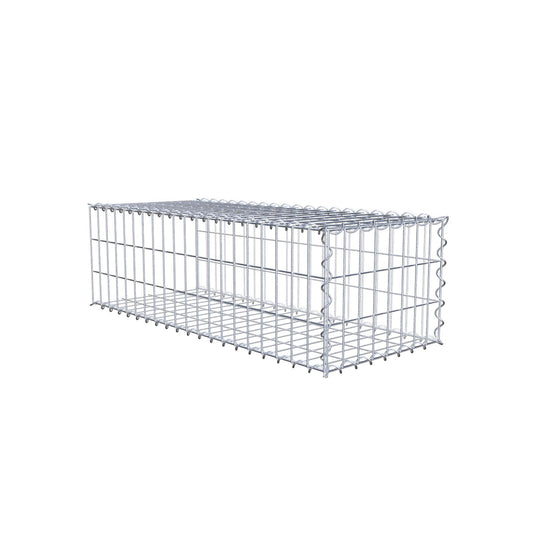 Anbaugabione Typ 2 100 cm x 30 cm x 40 cm (L x H x T), Maschenweite 5 cm x 10 cm, Spirale