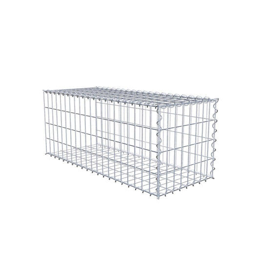 Anbaugabione Typ 2 100 cm x 40 cm x 40 cm (L x H x T), Maschenweite 5 cm x 10 cm, Spirale