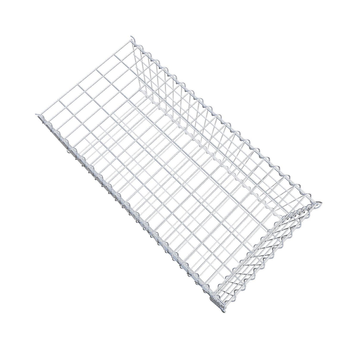 Gabion rapporté type 2 100 cm x 40 cm x 50 cm (L x H x P), mailles 5 cm x 10 cm, spirale